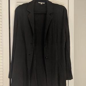 CABI classic knit blazer in black size L